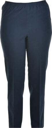 Sensia dames pantalon- elastiek - model Deva - korte lengtemaat - kleur marine blauw  - maat 46