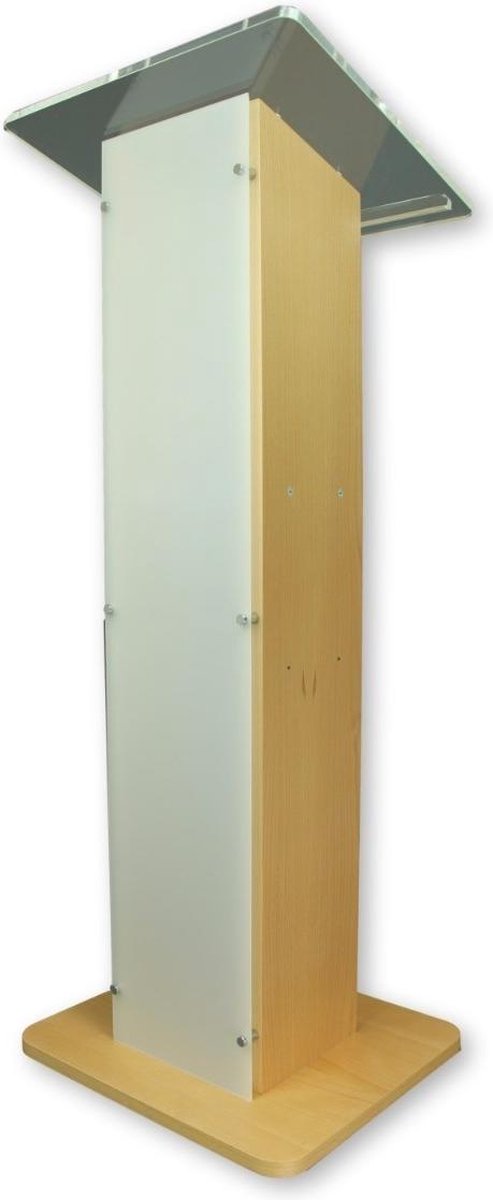Kunststof met eikenkleur hout katheder Sapphire