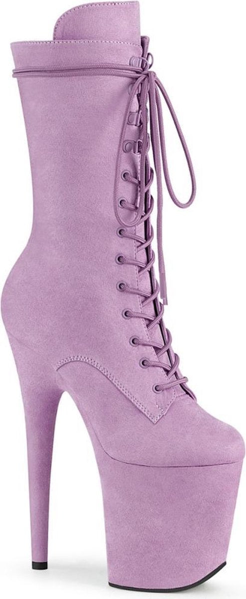 Pleaser Plateau Laarzen -38 Shoes- FLAMINGO-1050FS Paaldans schoenen Roze