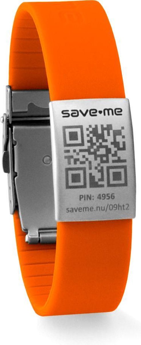 Armband oranje + gratis Premium SOS profiel