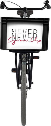 Fietskrat Bicibo Never give up - groot