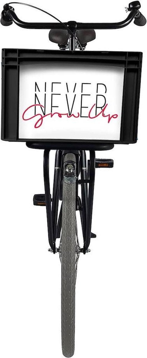 Fietskrat Bicibo Never give up - groot