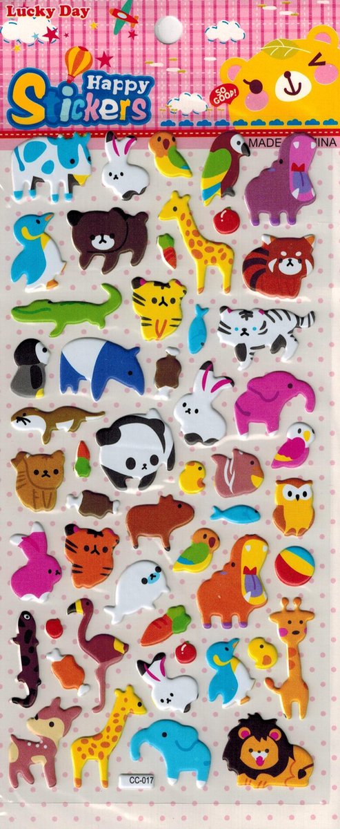 Puffy Stickers - Dieren