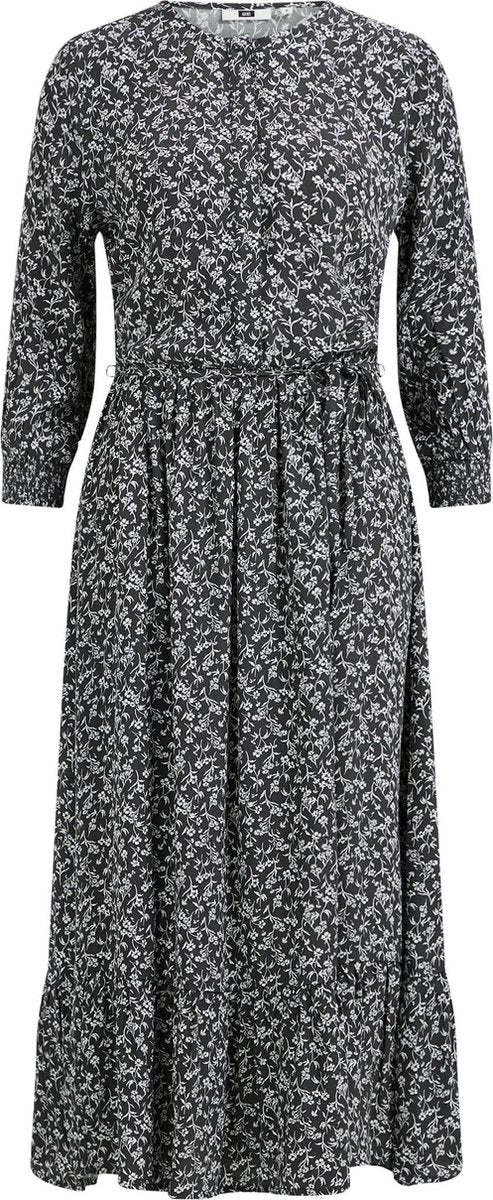 WE Fashion Dames maxi-jurk met dessin.
