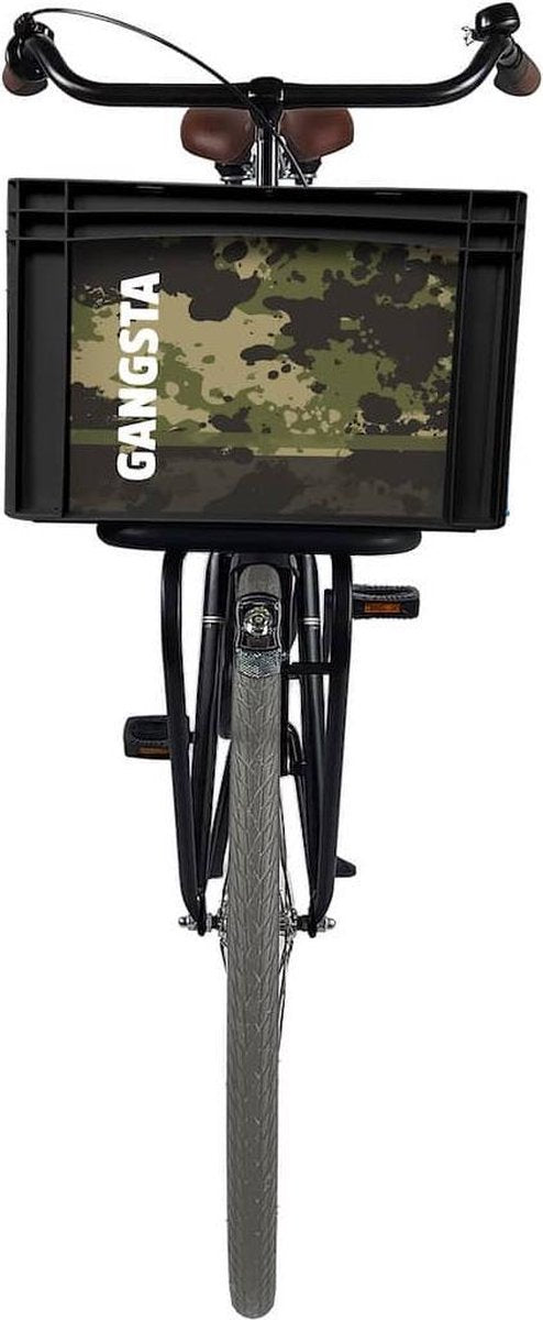 Fietskrat Bicibo Legerprint - groot