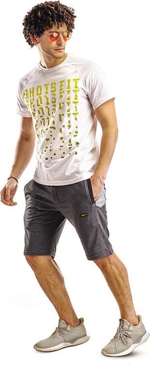 Embrator mannen Jogging set / Huispak wit/grijs melange maat XXL