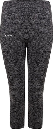 LXURY Dames Fade Cropped Sportlegging  Maat XXS/XS - Grijs - Driekwart Legging - 3/4 Broek - Relax - Dames Leggings - Yoga & Fitness - Hoge Taille - Legging