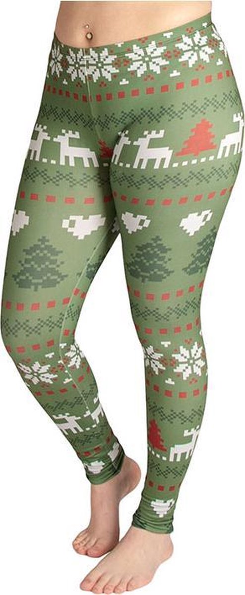 ZUMPREMA Foute Kerst Legging - Olijf groen