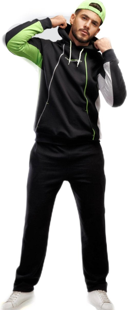 Embrator mannen Joggingpak zwart maat L