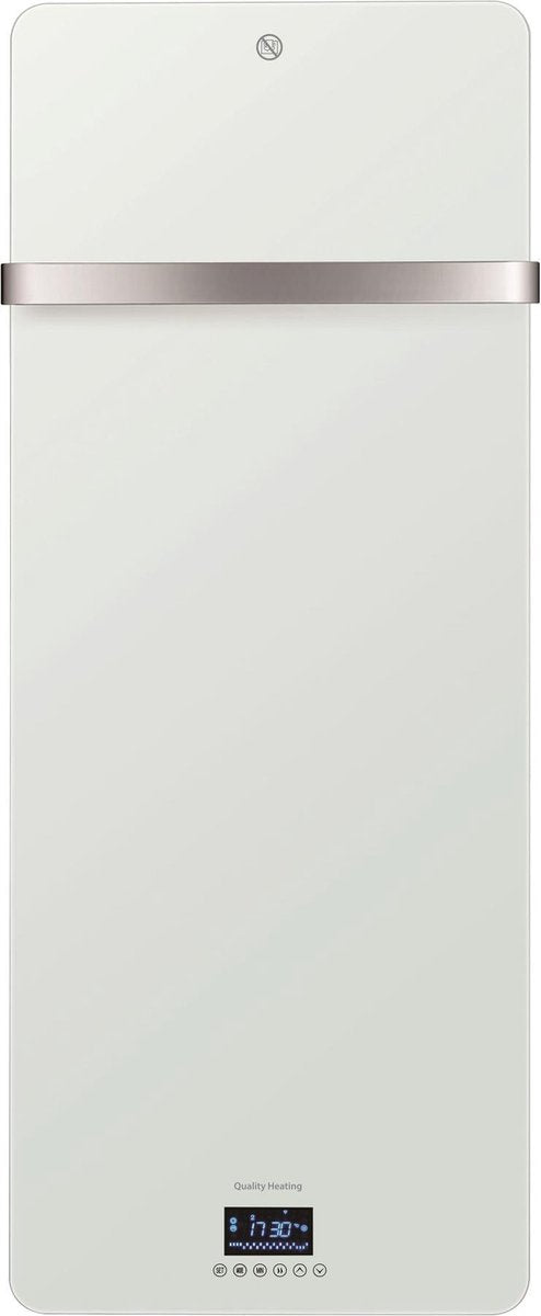 Design glazen infrarood paneel 850Watt met ingebouwde Wifi thermostaat QH41