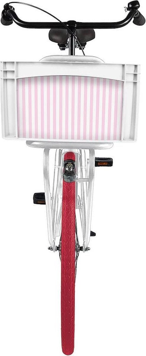 Fietskrat Bicibo Pink stripes