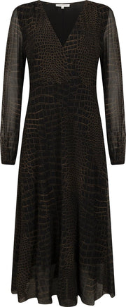 Tramontana Croco Print Jurk | Jurken voor Vrouwen | Jurken Dames
