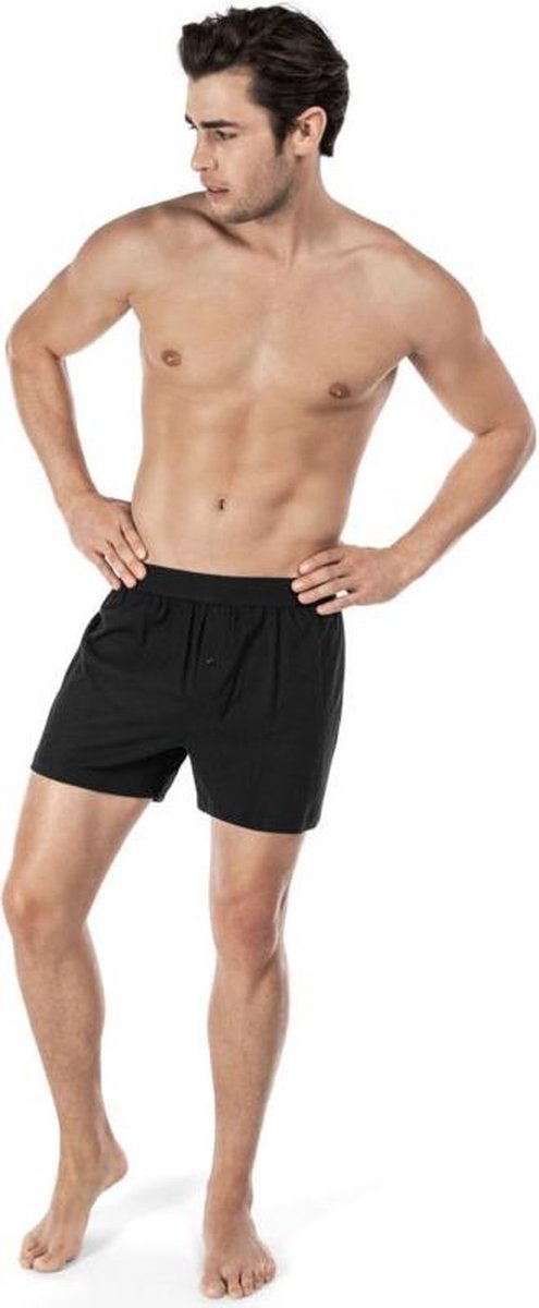 Heren boxer short lang Skiny | Olymp | zwart | M