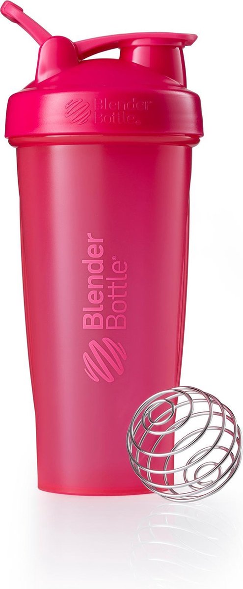 BlenderBottle Classic met oog - Eiwitshaker / Bidon - 820ml - Fullcolor Pink