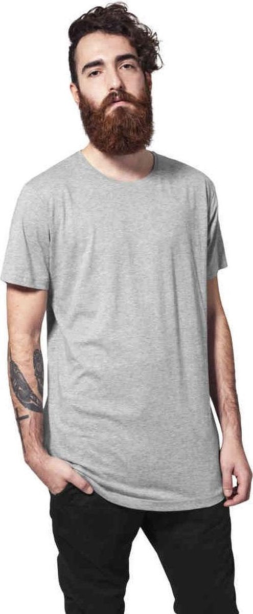Urban Classics Shaped Long Tee TB638 Grey maat XL