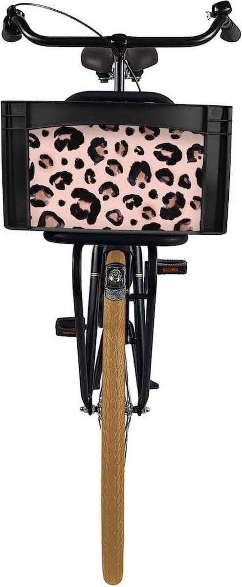 Fietskrat Bicibo Leopard pink