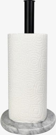 Keukenrolhouder Saint | Met anti-slip | Marmer | Rond | Keukenrolhouder Staand met Marmeren Voet | Metalen Buis Goud | Keukenpapier | Met verzwaarde voet | Aanrecht | Kitchenpaper holder | Keukenbenodigdheden | Keukenaccessoires | Kitchen roll holder