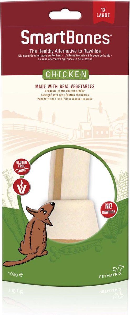 Smartbones Classic Bone Chews Large - Kip - Glutenvrij - Hondensnack - 109 g