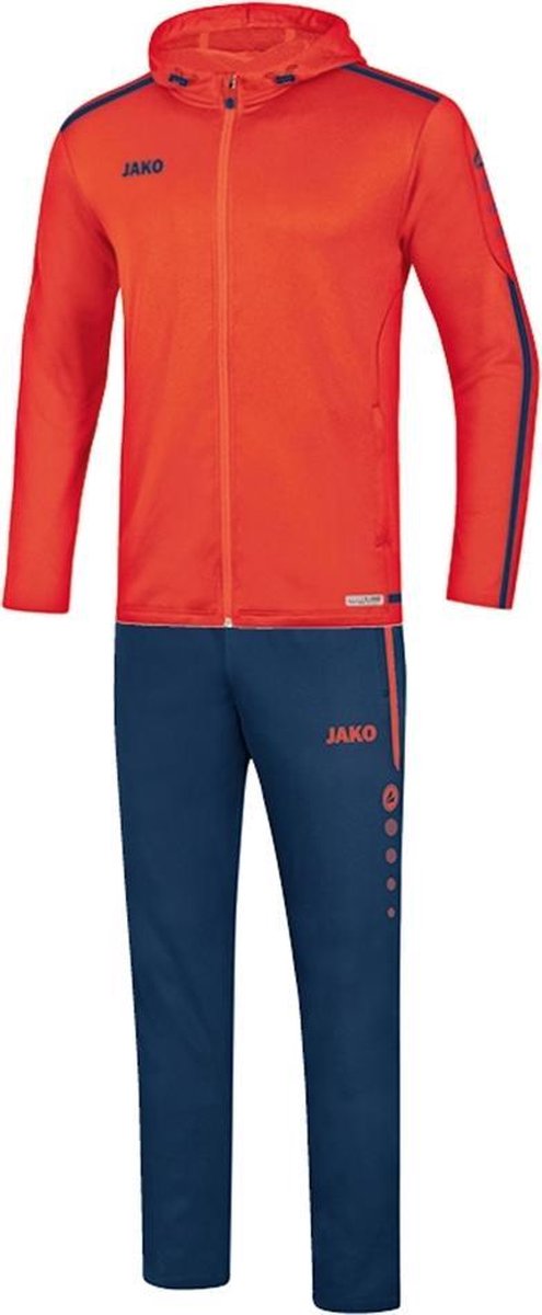 Jako - Hooded Leisure Suit Striker 2.0 Junior - Kinderen - maat 128