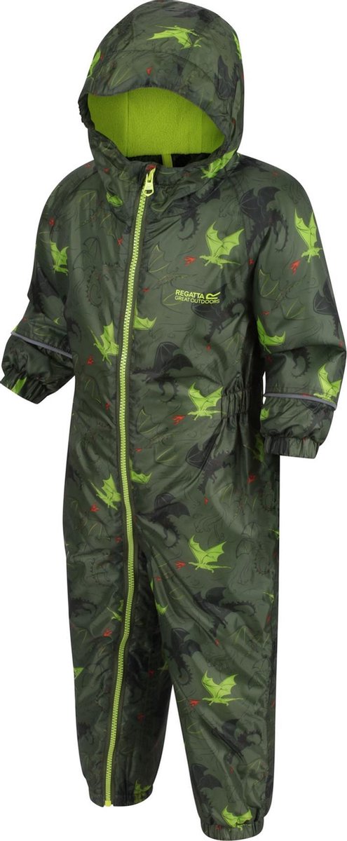 Regatta Splat II  Regenpak - Maat 80  - Unisex - donker groen/groen