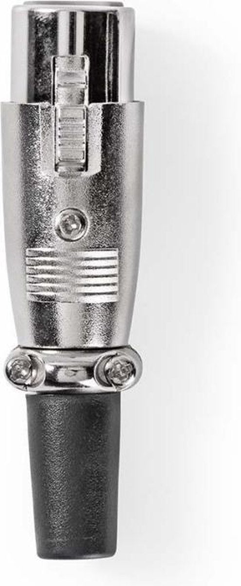 XLR-Connector | XLR 3-pins female | met schroefklem | 25 stuks | Metaal