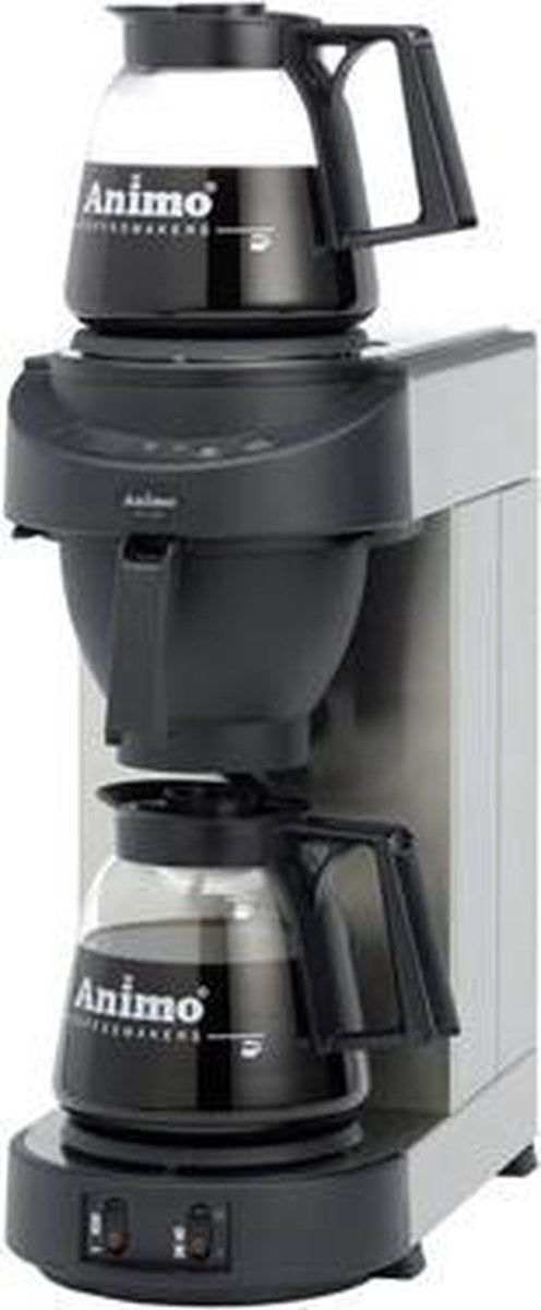 koffiezetapparaat + 2x kan zwart vaste wateraansluiting