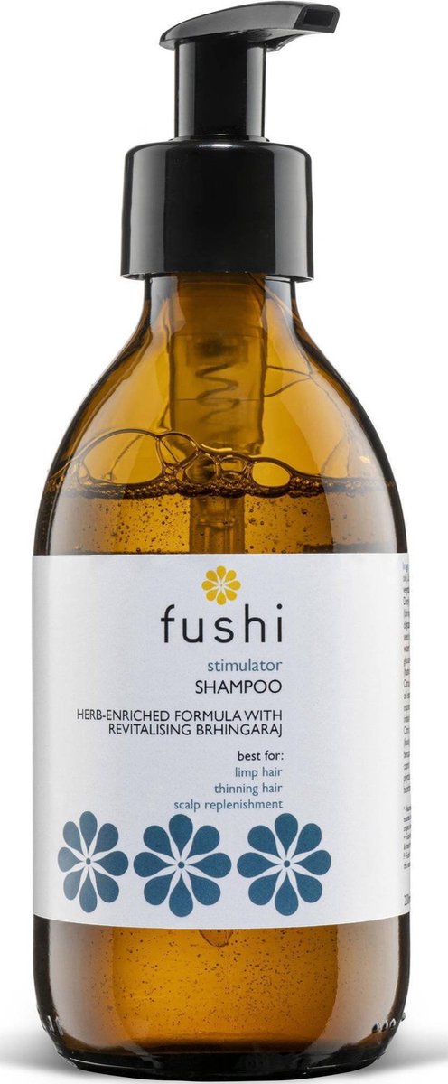 Fushi Stimulator Herbal Shampoo | Refillable Zero Waste Glass Bottle 230ml