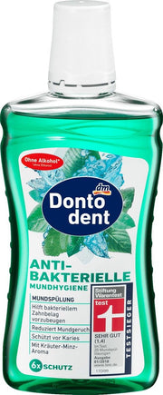 Dontodent Mondspoeling antibacteriële - mondhygiëne - Zonder alcohol (zonder ethanol) (500 ml)
