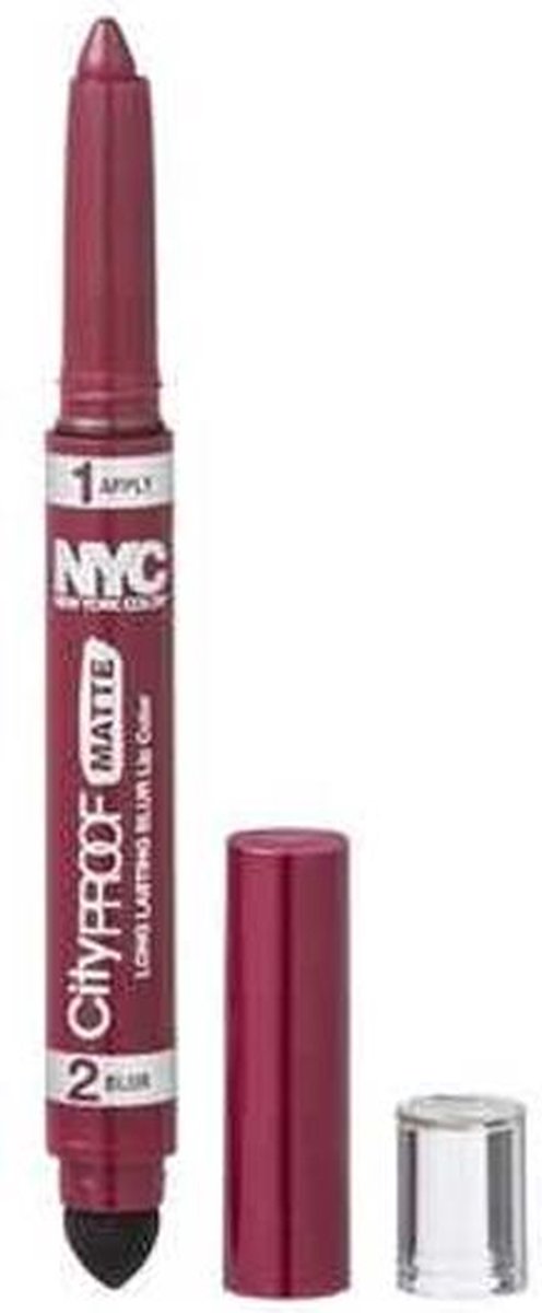 NYC City Proof 402 Central Park Plum 8Hr Blur Matte Lip Color
