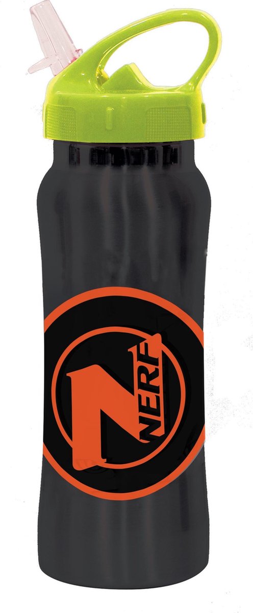 Nerf Drinkbeker Junior Rvs Zwart/groen 580 Ml