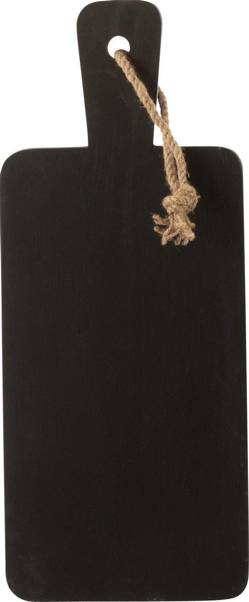 J-Line Snijplank Lora Rubber Hout Zwart Medium