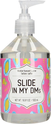 Waterbased Lube - SLIDE IN MY DMs - 500 ml - Lubricants - S-Line - Phrases