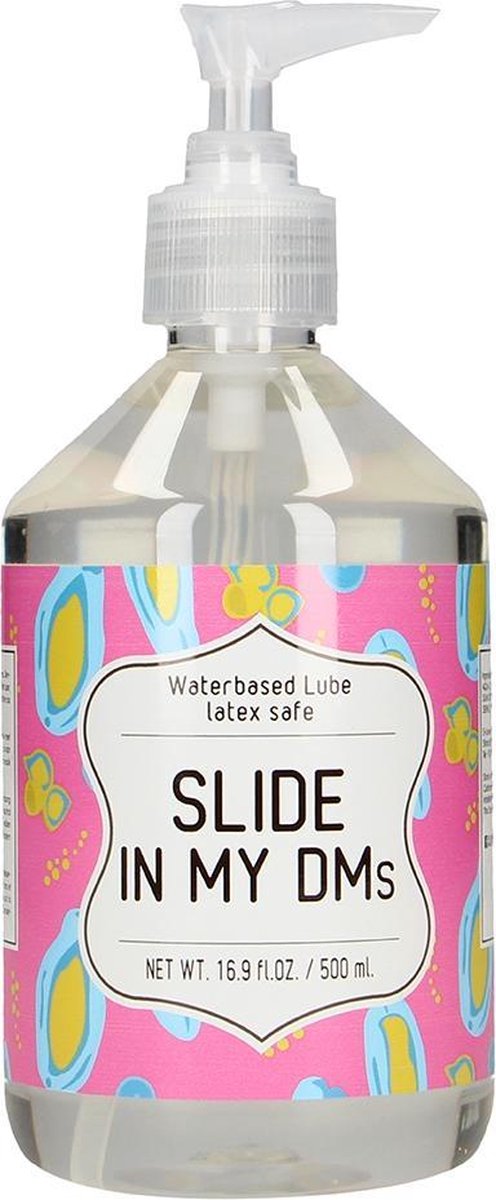 Waterbased Lube - SLIDE IN MY DMs - 500 ml - Lubricants - S-Line - Phrases
