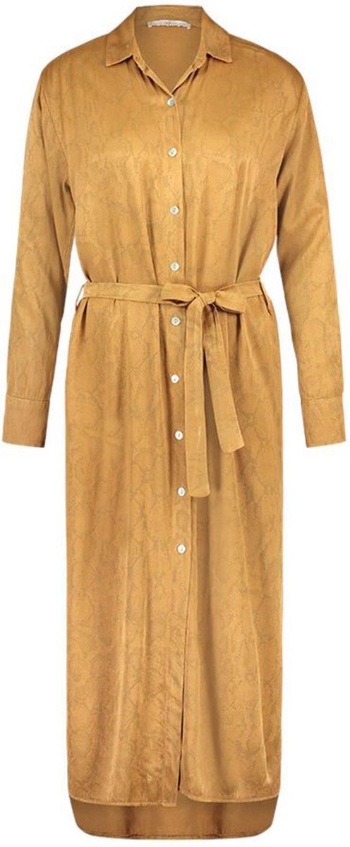 Aaiko Jurk Palma Snake cognac M
