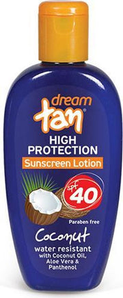 Zonnebrandmiddel Lotion Dream Tan Kokosnoot Hoge bescherming SPF 40 150ml