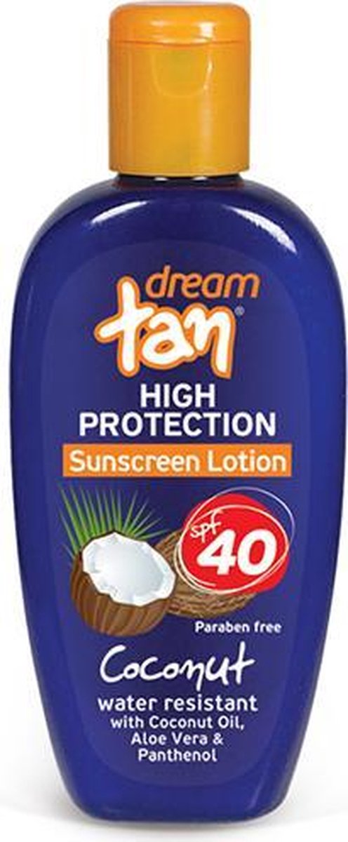 Zonnebrandmiddel Lotion Dream Tan Kokosnoot Hoge bescherming SPF 40 150ml