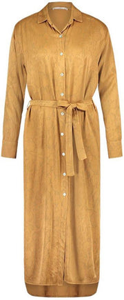 Aaiko Jurk Palma Snake cognac L