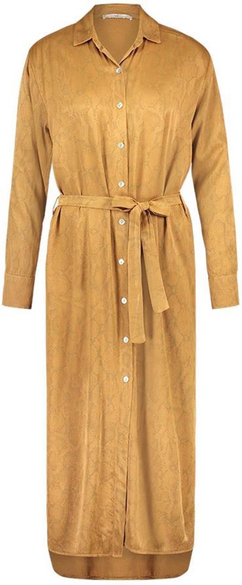 Aaiko Jurk Palma Snake cognac L