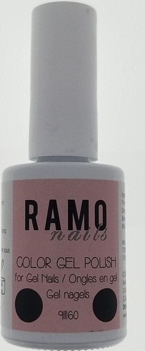 Ramo gelpolish 911160-gel nagellak-gel polish-gellak-uv&led-15ml-soak off-semitransparant-donkergroen