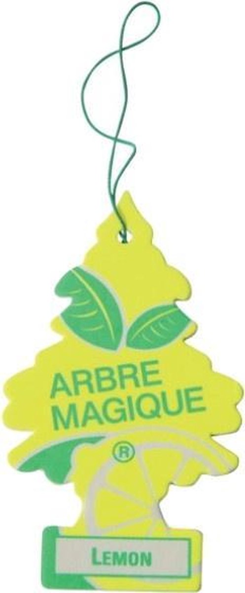 Arbre Magique Luchtverfrisser 12 X 7 Cm Citroen Groen/geel
