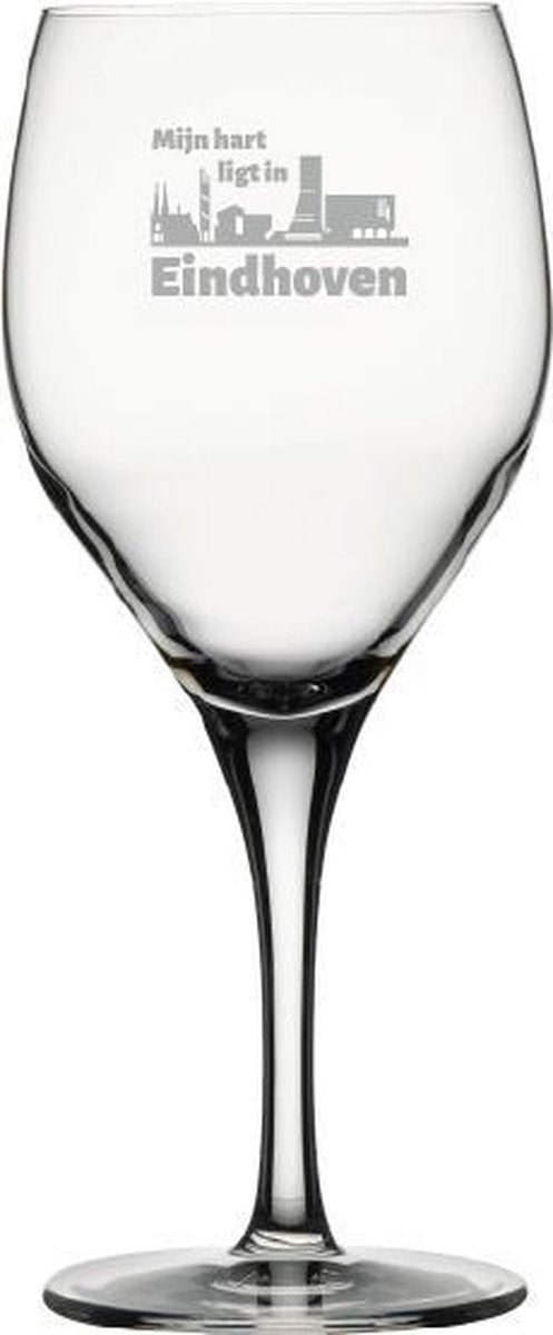 Gegraveerde witte wijnglas 34 cl Eindhoven