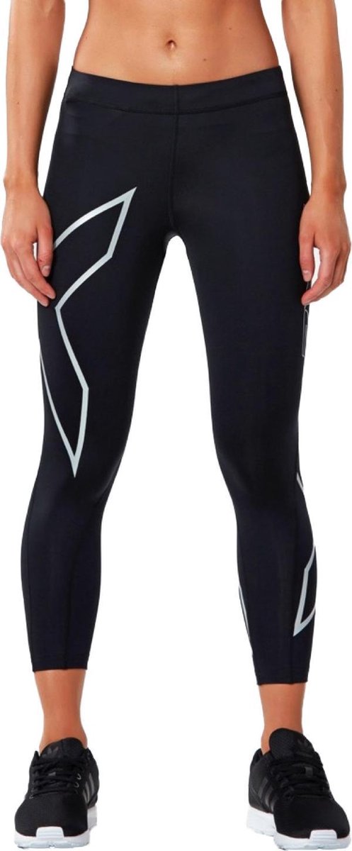 2xu Sportlegging core Compression Dames Zwart/zilver Maat Xs