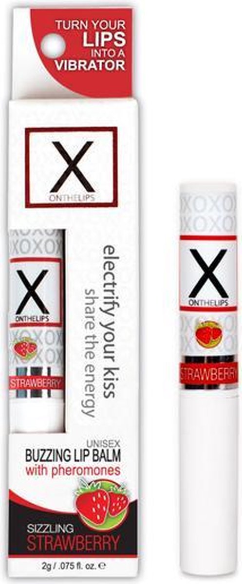 X On The Lips Aardbei Sensuva E24293