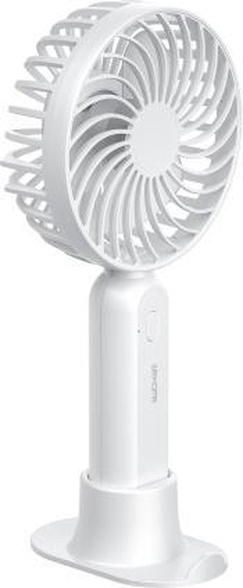 WK WT-F17 draagbare draagbare desktopbeugelventilator (wit)