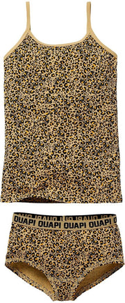 Quapi meisjes ondergoed setje Pip Sand Leopard aop