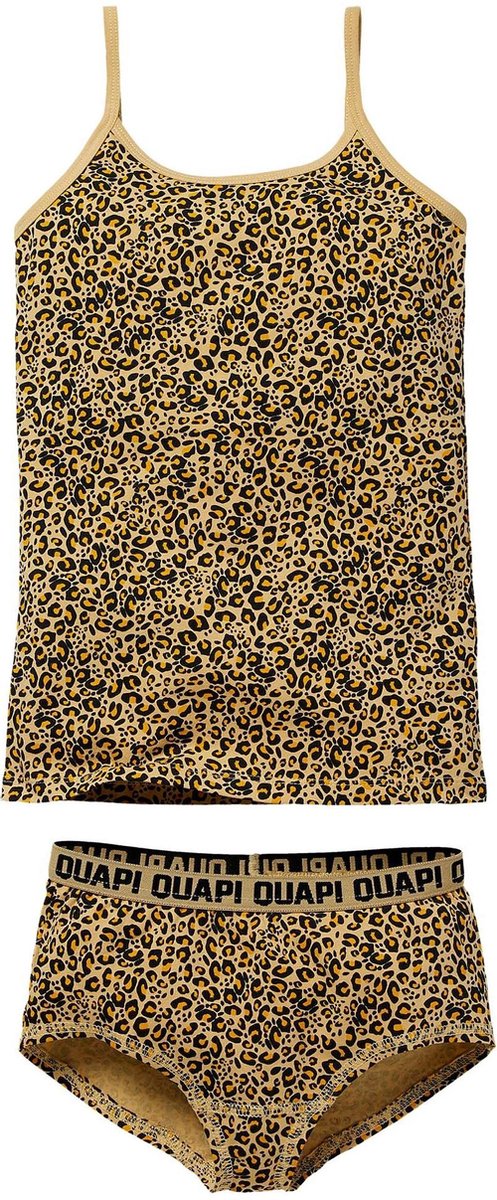 Quapi meisjes ondergoed setje Pip Sand Leopard aop