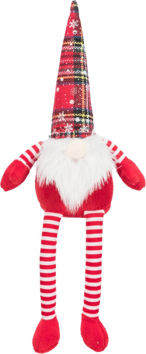 Hondenspeelgoed - Hondenknuffel Kerstmis Kabouter - Afmetingen: 40 cm