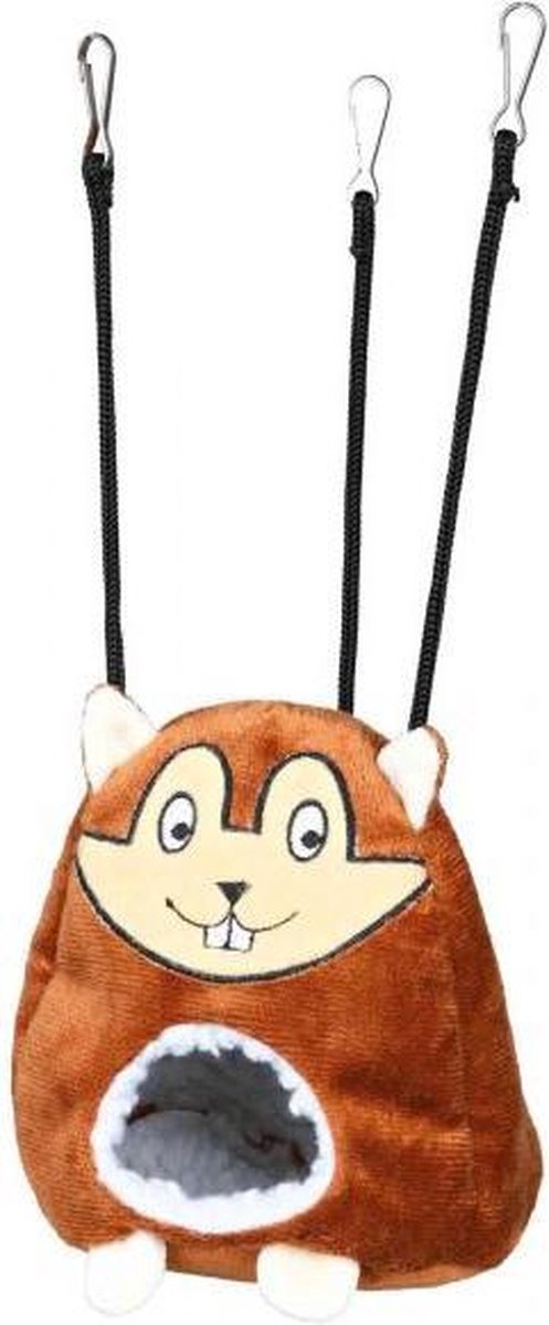 Hamster Huisje - Hamster speelgoed - Trixie - Knaagdier huisje - Knaagdieren - Zacht nestje slaapplek - Eenvoudig op te hangen in kooi - Uniek design