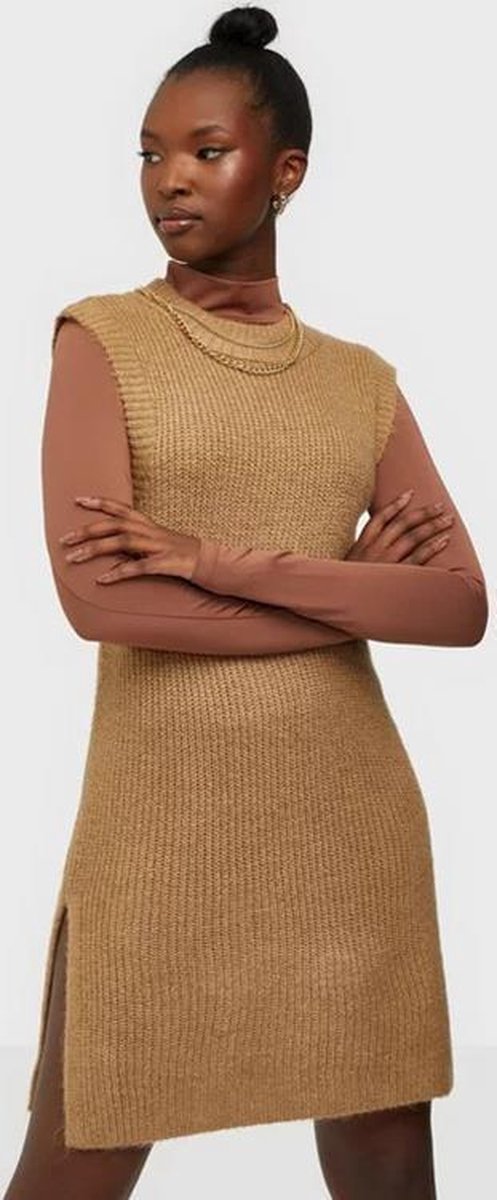 Onlcora Long V-neck Vest Ex Knt 15240926 Toasted Coconut