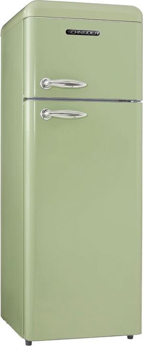 Schneider SDD 208 V2 SP - Compacte Retro Koel-vriescombinatie - Groen